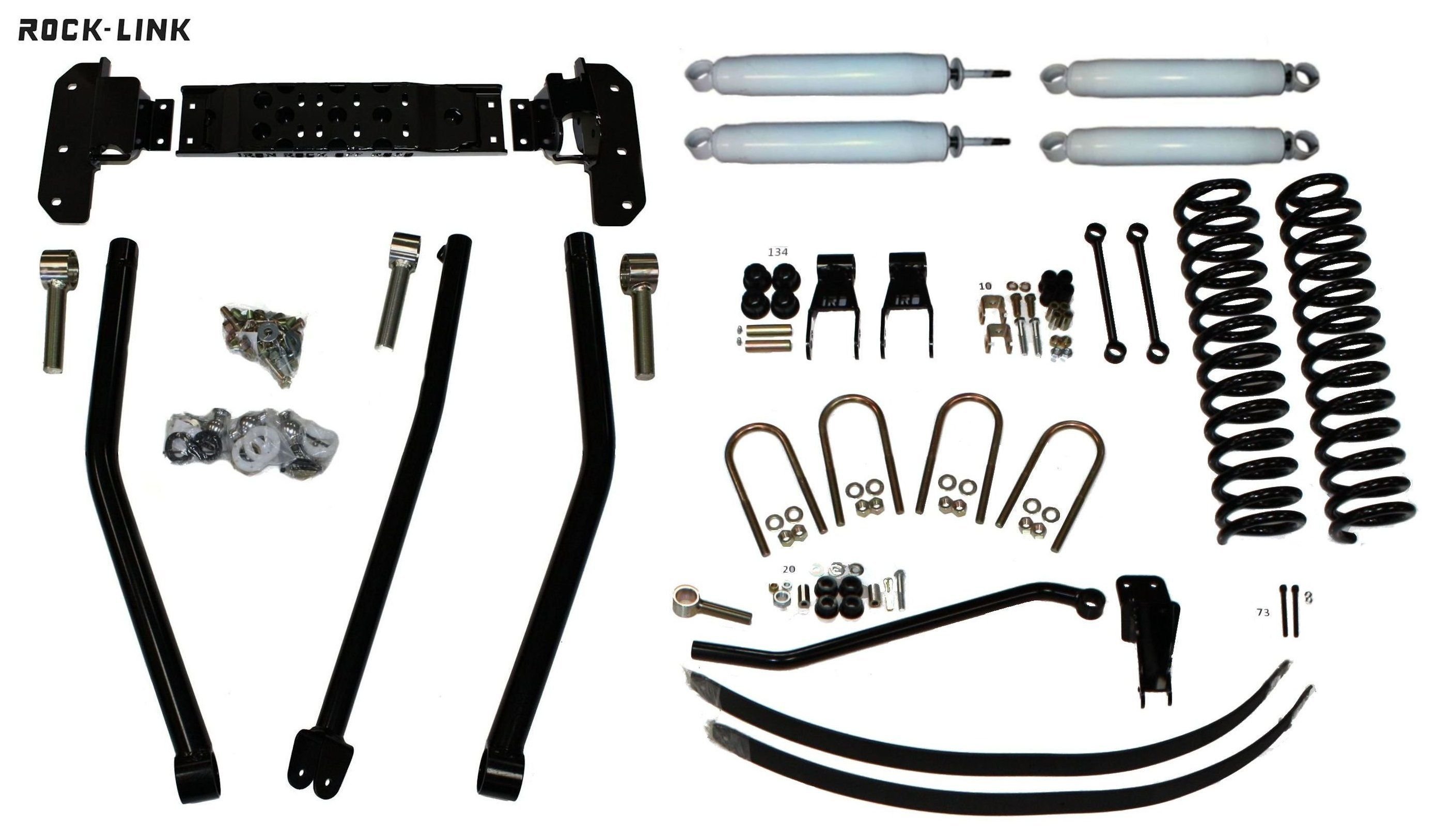 Iron Rock Off Road XJ 4 ROCK LINK Long Arm Lift Kit